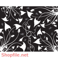 Pattern flower vector in ấn