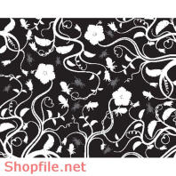 Pattern flower vector đẹp