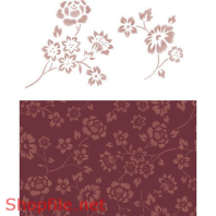 Vector Mẩu pattern cành hoa đẹp