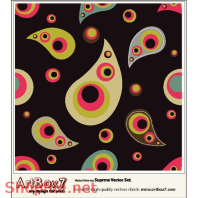 Vector Mẩu pattern hình giọt nước