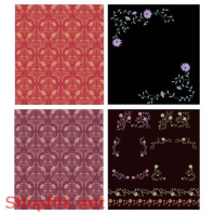 Flower patter Vector sang trọng &stye