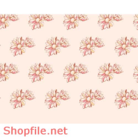 Vector Mẩu pattern Hoa với những màu sắc rực rở