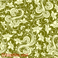 Vector Pattern Cành Cây Hoa Lá