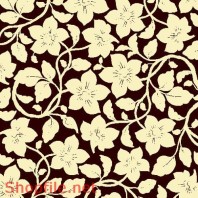 Vector Pattern Cành Cây Hoa Lá