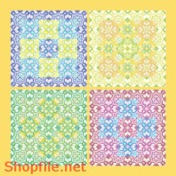 Đồ họa hoa văn flower tươi sáng