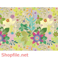 Vector Pattern Hoa Lá Sang Trọng