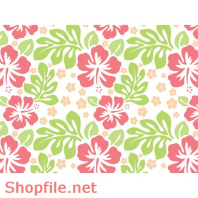 Vector Pattern Hoa Lá Sang Trọng