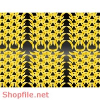 Mẩu hoa trang trí với những màu sắc rực rở