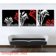 Tranh dán tường họa tiết cây cối