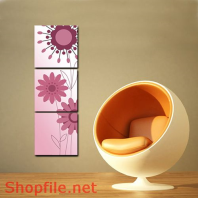 Tranh dán tường hoa súng