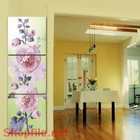 Tranh dán tường hoa bụt