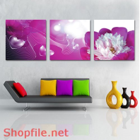 Tranh dán tường hoa cát tường