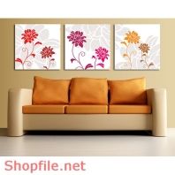 Tranh dán tường hoa vạn thọ