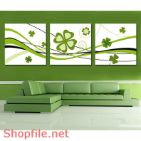 Tranh dán tường hoa bốn cánh