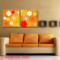 Tranh dán tường hoa cúc