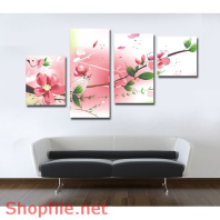 Tranh dán tường hoa đào