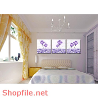 Tranh dán tường hoa tu lip