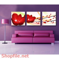 Tranh dán tường hoa phượng