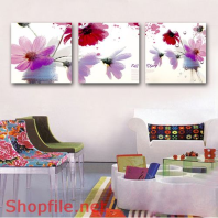 Tranh dán tường hoa cát tường
