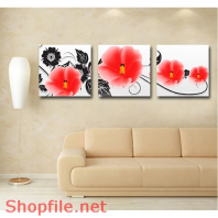 Tranh dán tường hoa dâm bụt