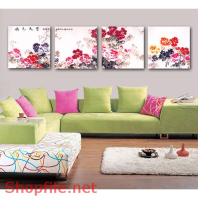 Tranh dán tường hoa mẫu đơn