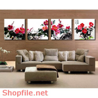 Tranh dán tường hoa cẩm chướng