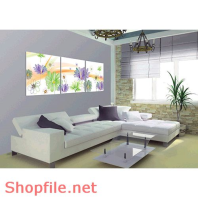 Tranh treo phòng khách hoa tiết đẹp