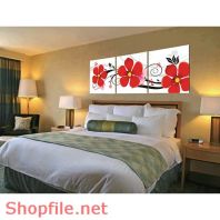 Tranh dán tường hoa phượng vĩ