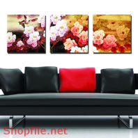 Tranh dán tường hoa bông giấy