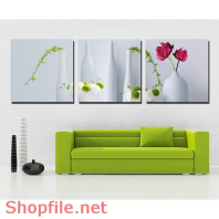 Tranh dán tường hoa phu dung