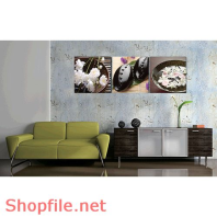 Tranh treo phòng khách hoa cúc trắng