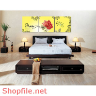 Tranh dán tường hoa mẫu đơn