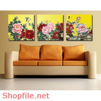 Tranh dán tường hoa thủy tiên