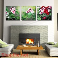 Tranh dán tường hoa cát tường