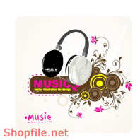 Mẫu Layout Poster Music tai Phone