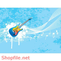 Mẫu Layout Poster Guitar Âm Nhạc