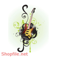 Mẫu Layout Poster Guitar Hoa PSD