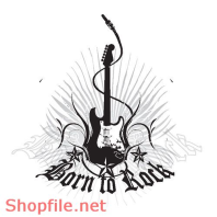 Mẫu Layout Poster Guitar Rock