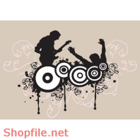 Mẫu Layout Poster Chàng Trai Đánh Guitar