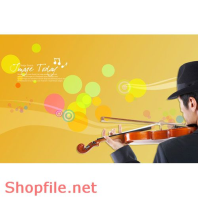 Mẫu Layout Poster Đàn Violin