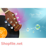 Mẫu Layout Poster Đĩa Âm Nhạc