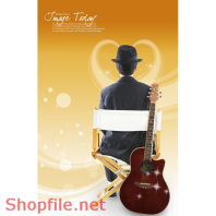 Mẫu Layout Poster Chàng Trai Và Guitar