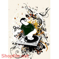 Mẫu Layout Poster Chàng Trai DJ