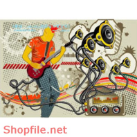 Mẫu Layout Poster Cây Đàn