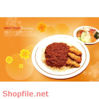 Mẫu Layout Poster Ẩm Thực Mì Ý