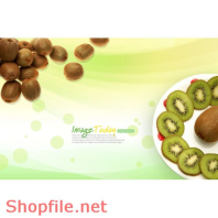 Mẫu Layout Poster Ẩm Thực Kiwi