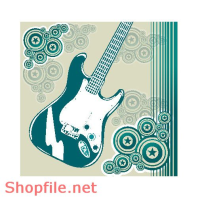 Mẫu Layout Poster Đàn Guitar