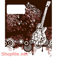 Mẫu Layout Poster Âm Nhạc Guitar