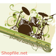 Mẫu Layout Poster Music Trống