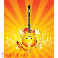 Mẫu Layout Poster Đàn Music